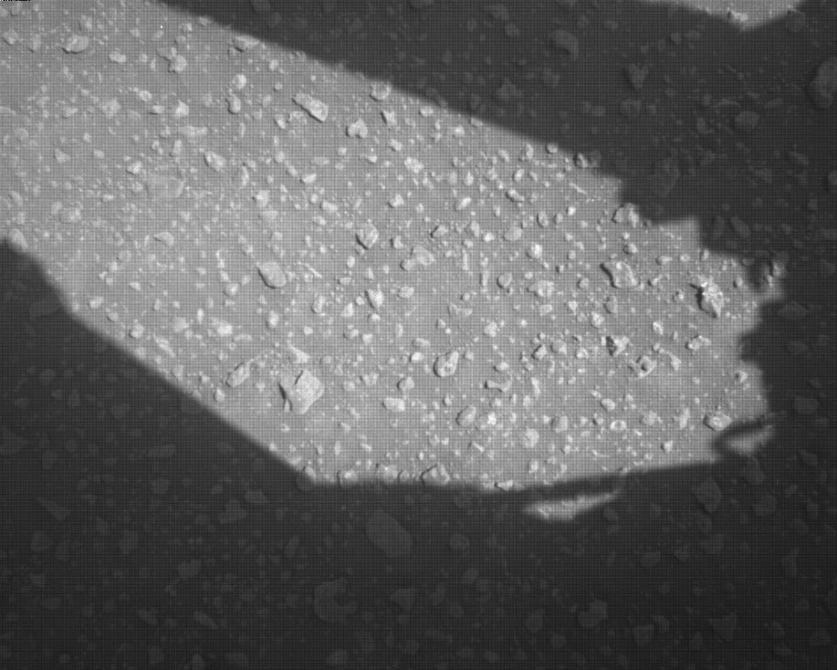 This image was taken by EDL_RDCAM onboard NASA's Mars rover Perseverance on Sol 840