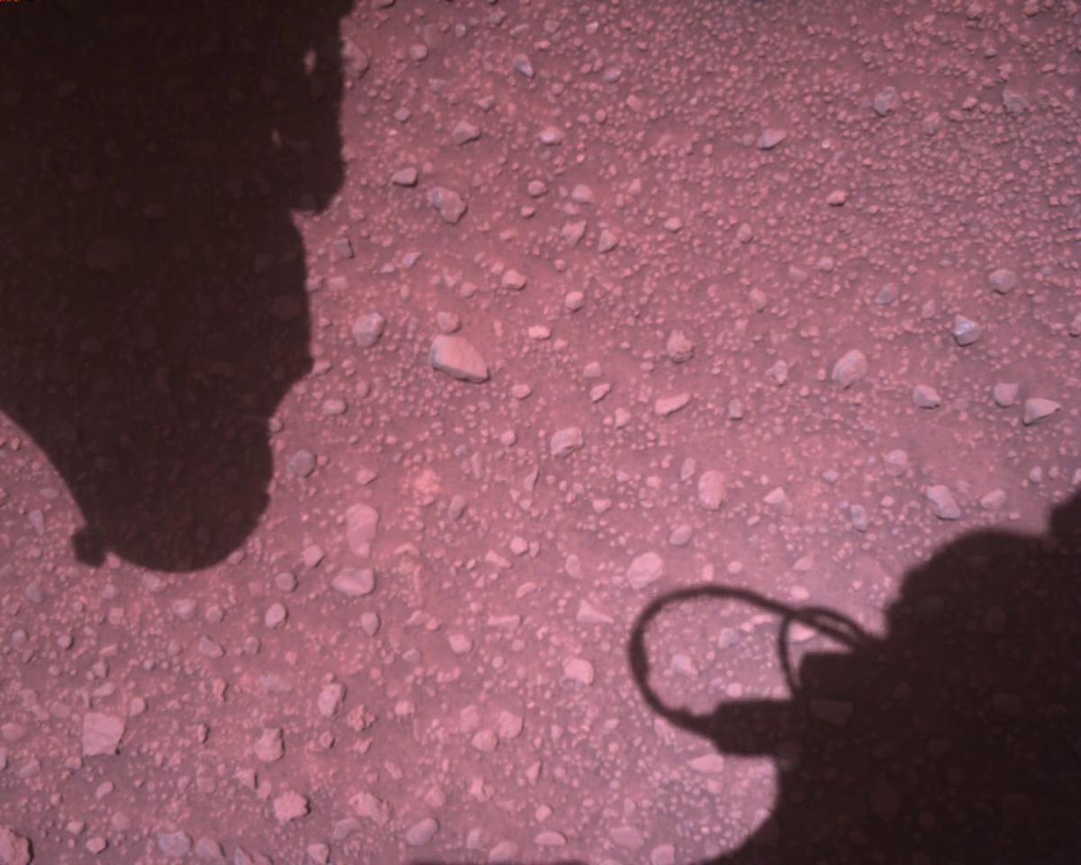 This image was taken by EDL_RDCAM onboard NASA's Mars rover Perseverance on Sol 840