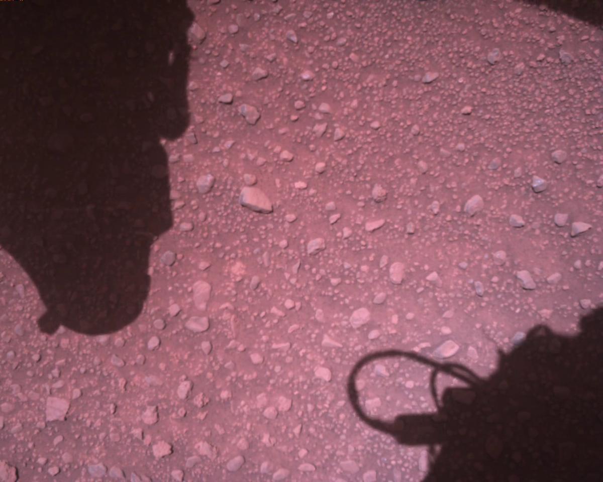 This image was taken by EDL_RDCAM onboard NASA's Mars rover Perseverance on Sol 840