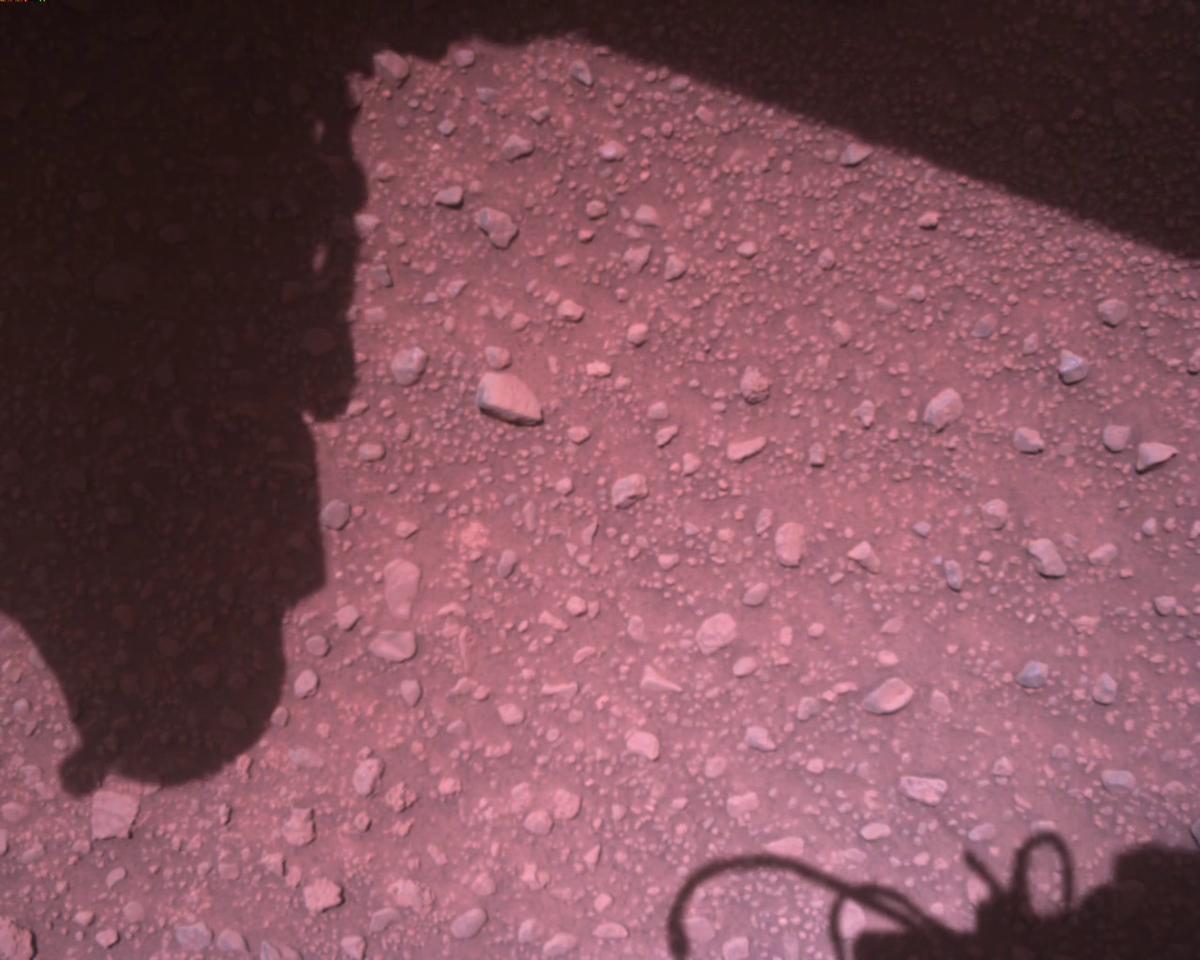 This image was taken by EDL_RDCAM onboard NASA's Mars rover Perseverance on Sol 840