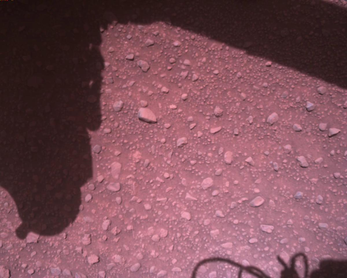 This image was taken by EDL_RDCAM onboard NASA's Mars rover Perseverance on Sol 840