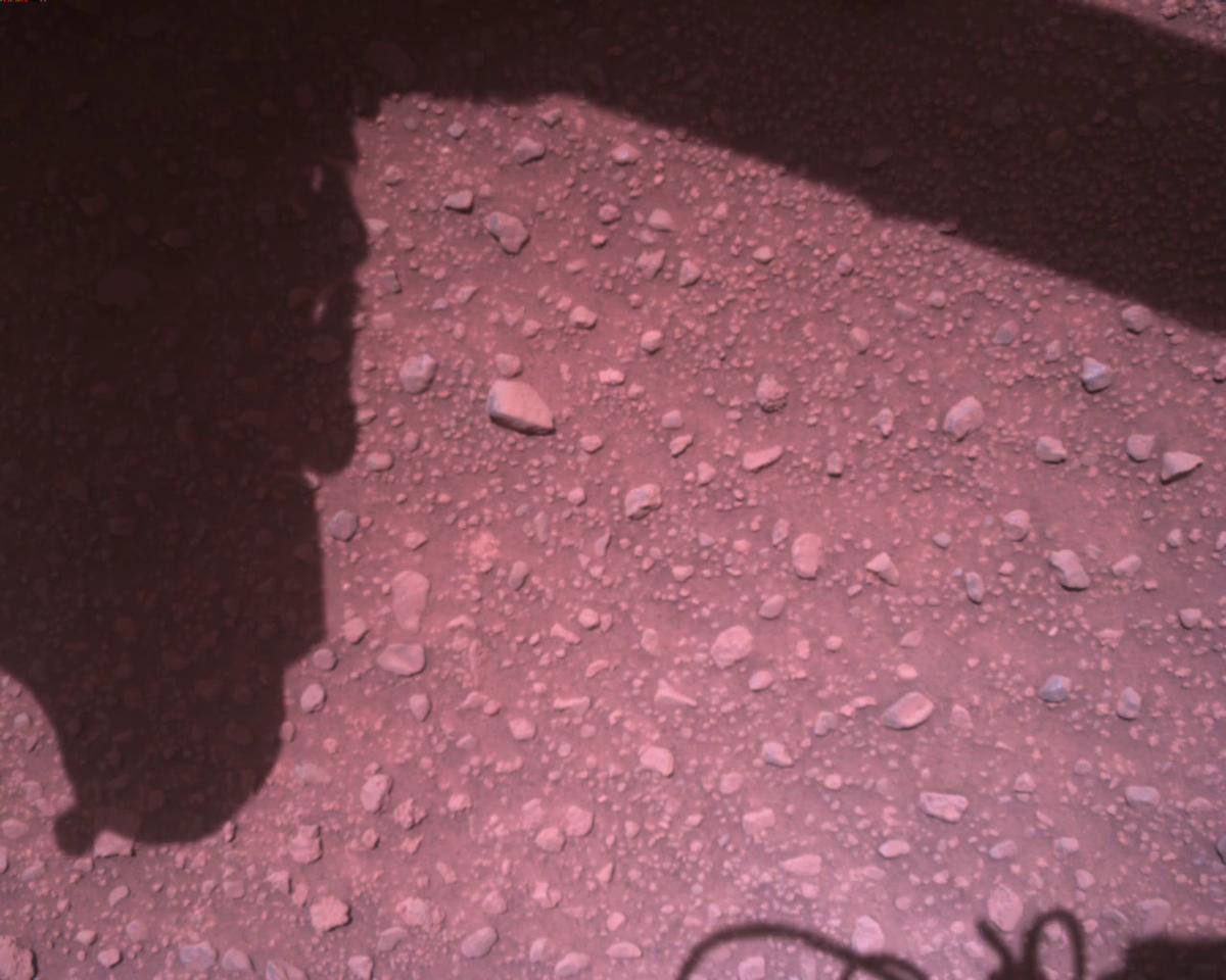 This image was taken by EDL_RDCAM onboard NASA's Mars rover Perseverance on Sol 840