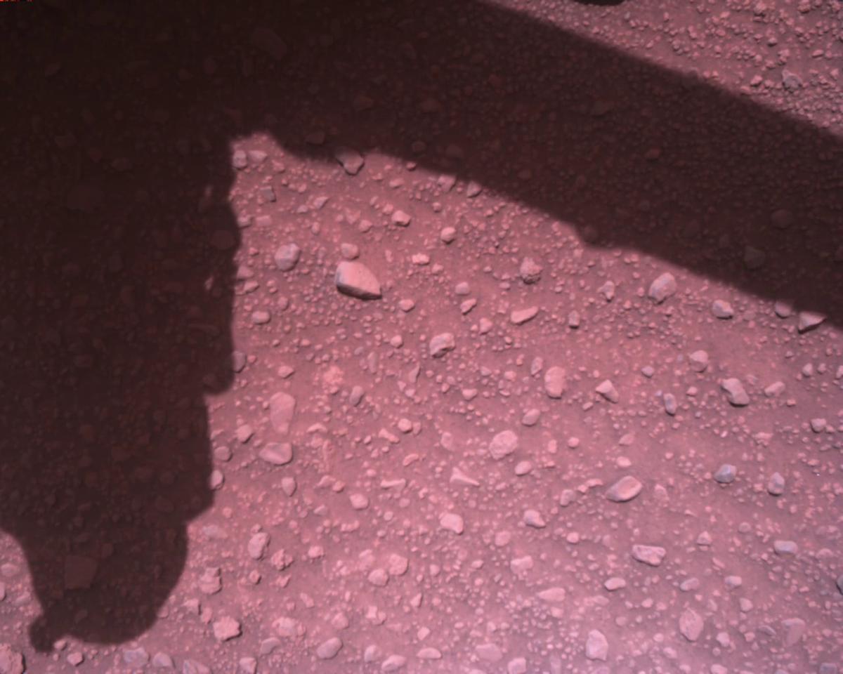 This image was taken by EDL_RDCAM onboard NASA's Mars rover Perseverance on Sol 840