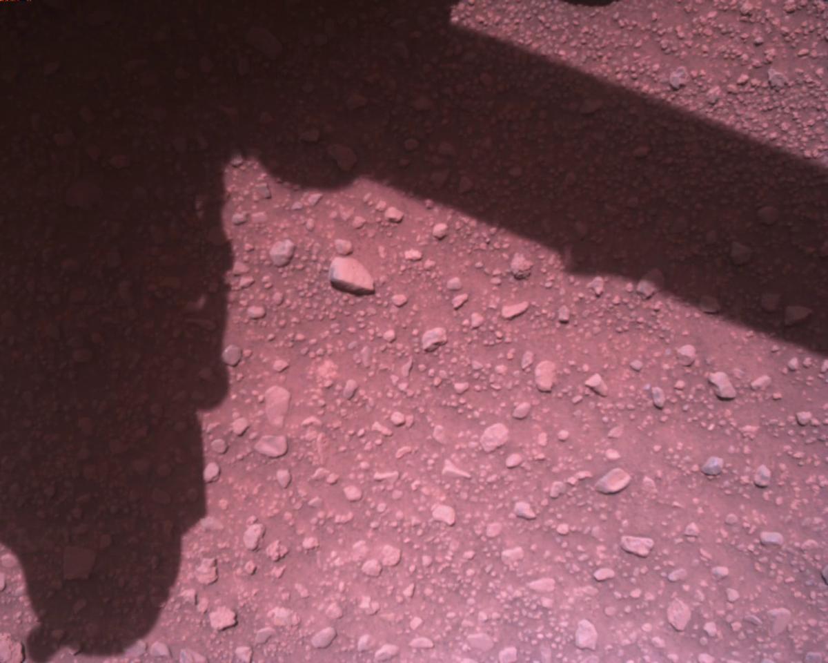 This image was taken by EDL_RDCAM onboard NASA's Mars rover Perseverance on Sol 840