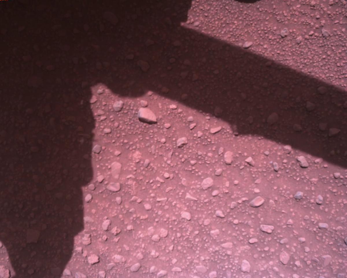 This image was taken by EDL_RDCAM onboard NASA's Mars rover Perseverance on Sol 840
