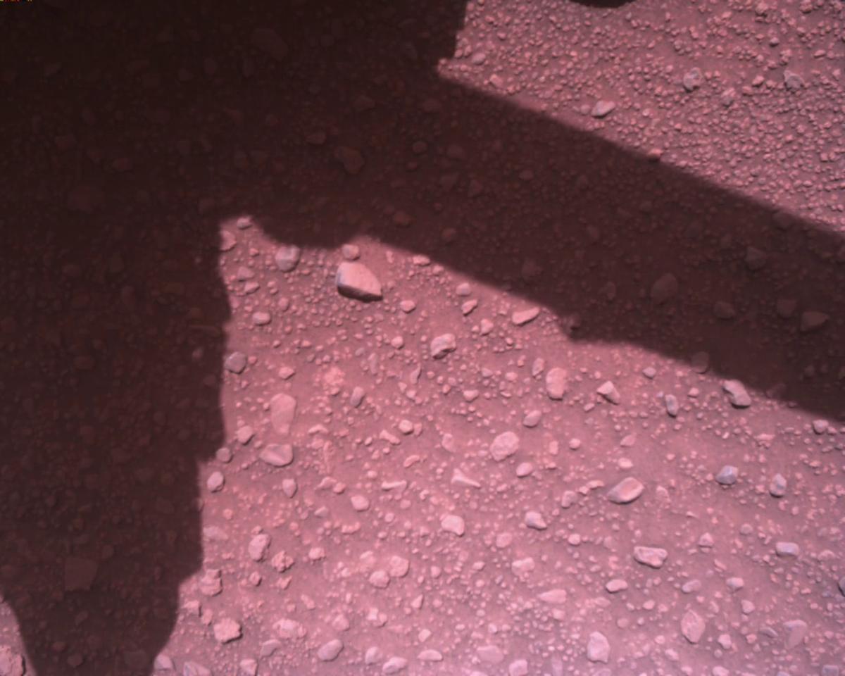 This image was taken by EDL_RDCAM onboard NASA's Mars rover Perseverance on Sol 840