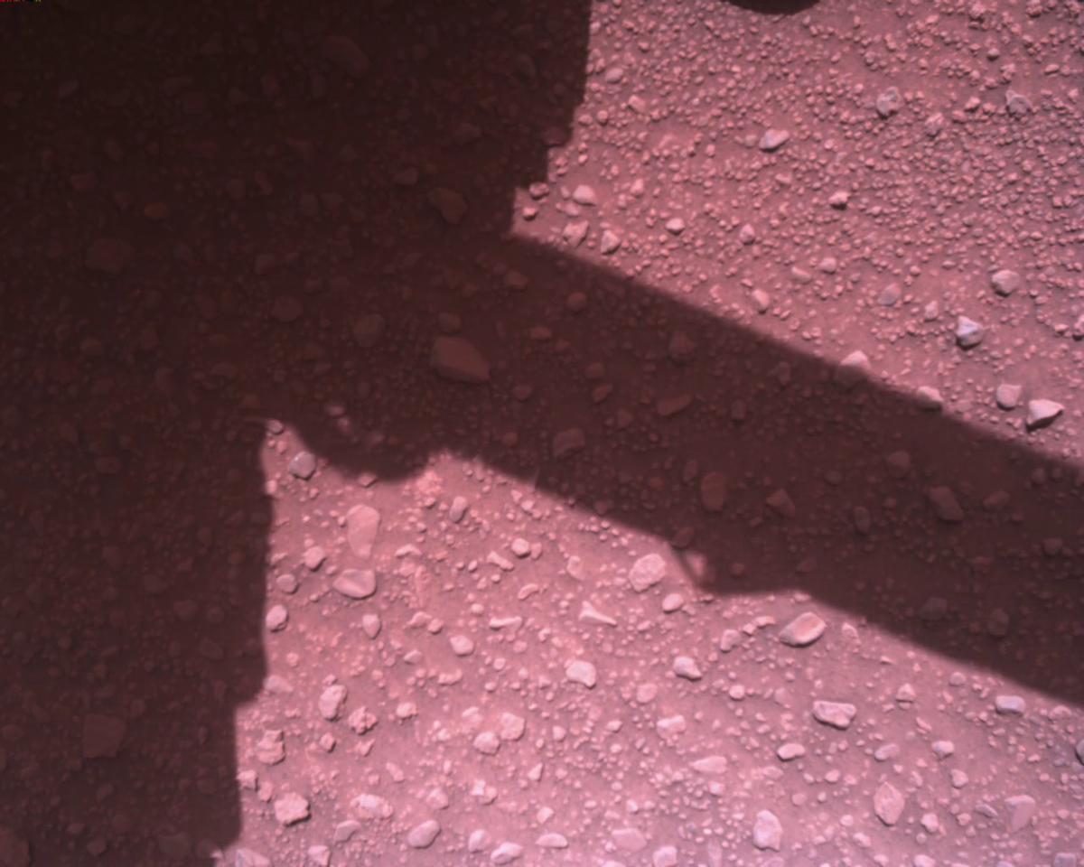 This image was taken by EDL_RDCAM onboard NASA's Mars rover Perseverance on Sol 840