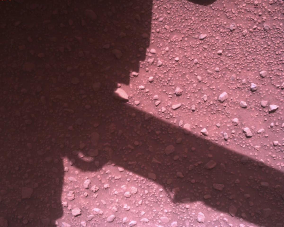 This image was taken by EDL_RDCAM onboard NASA's Mars rover Perseverance on Sol 840