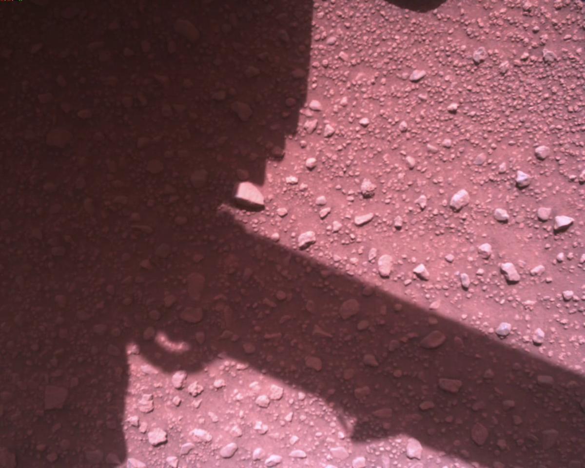 This image was taken by EDL_RDCAM onboard NASA's Mars rover Perseverance on Sol 840