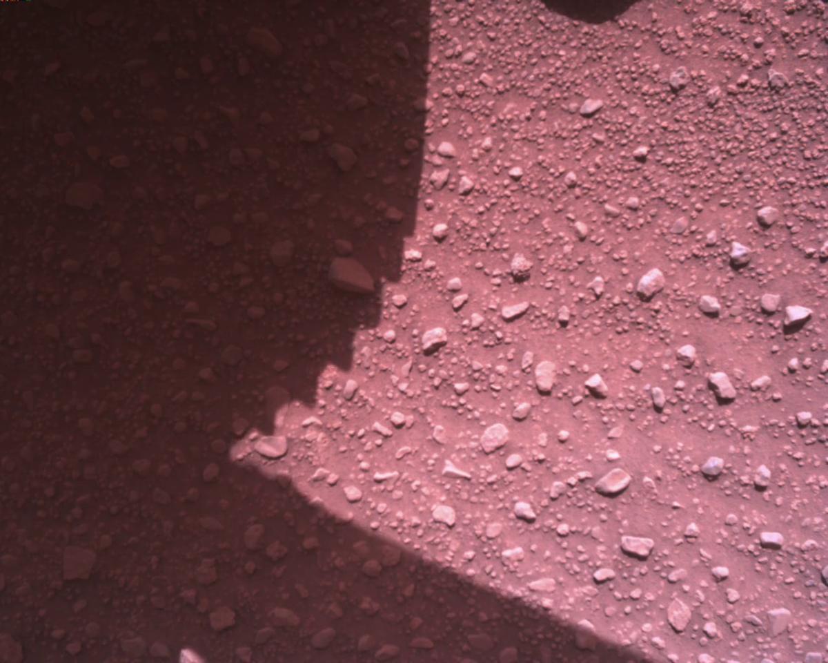 This image was taken by EDL_RDCAM onboard NASA's Mars rover Perseverance on Sol 840