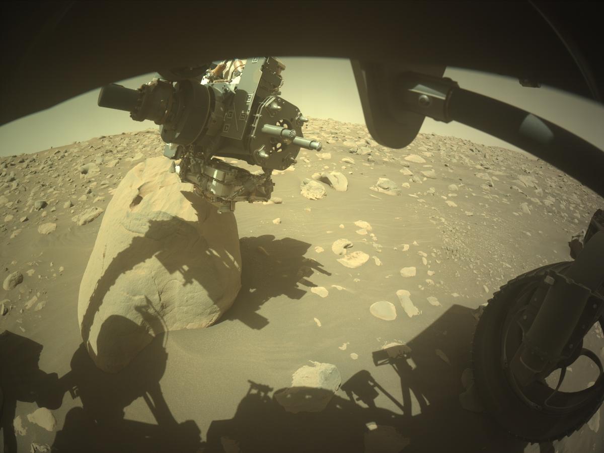 This image was taken by FRONT_HAZCAM_RIGHT_A onboard NASA's Mars rover Perseverance on Sol 845