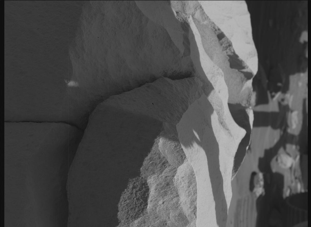 This image was taken by SHERLOC_WATSON onboard NASA's Mars rover Perseverance on Sol 845