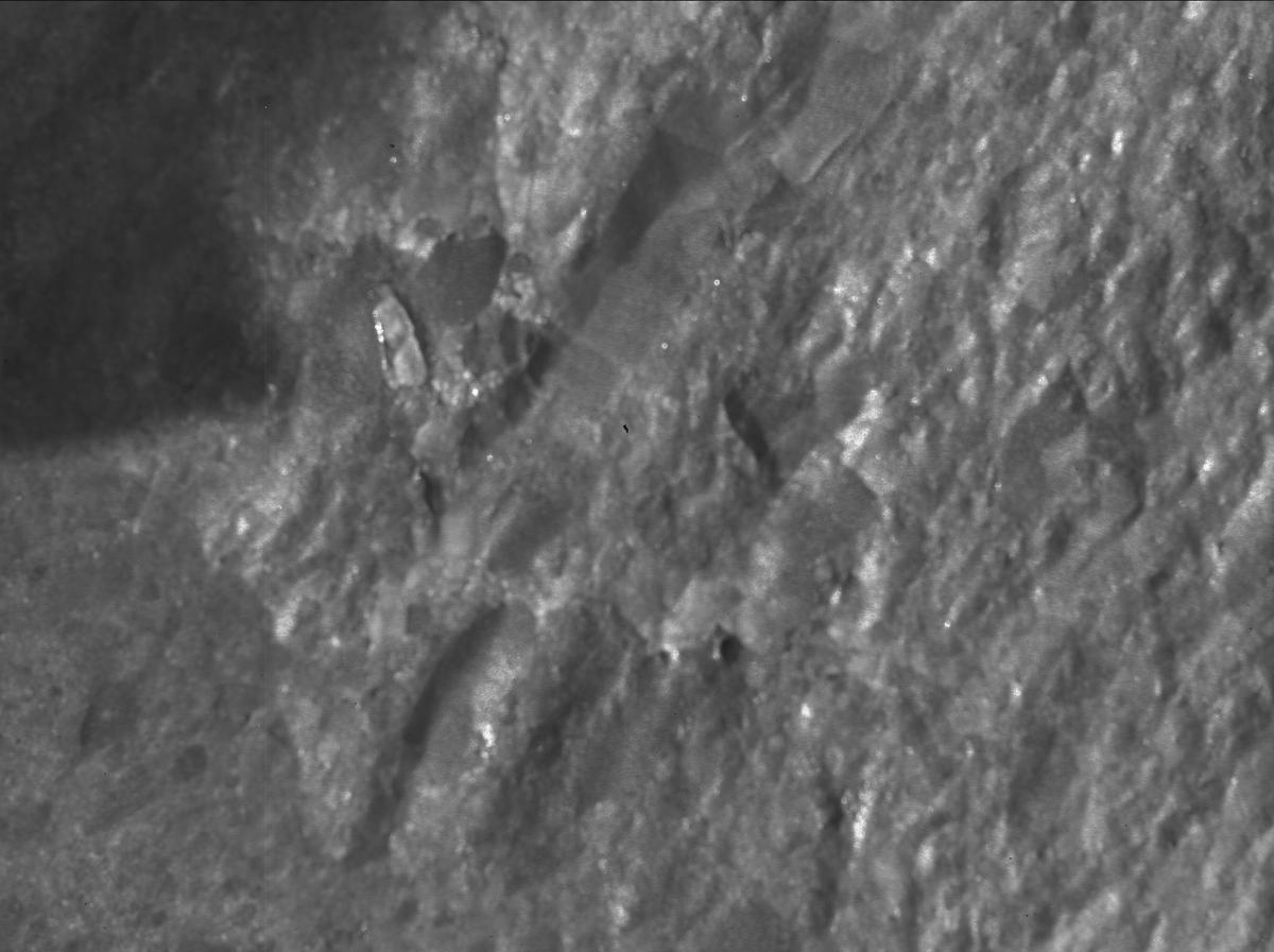 This image was taken by SHERLOC_WATSON onboard NASA's Mars rover Perseverance on Sol 847