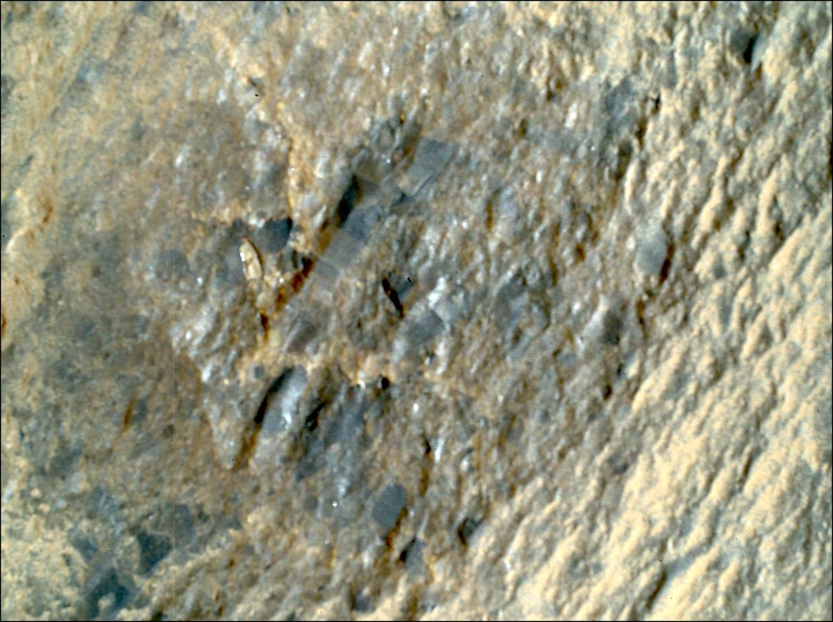 This image was taken by SHERLOC_WATSON onboard NASA's Mars rover Perseverance on Sol 847