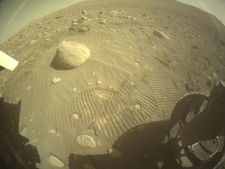 View image taken on Mars, Mars Perseverance Sol 848: Rear Right Hazard Avoidance Camera (Hazcam)