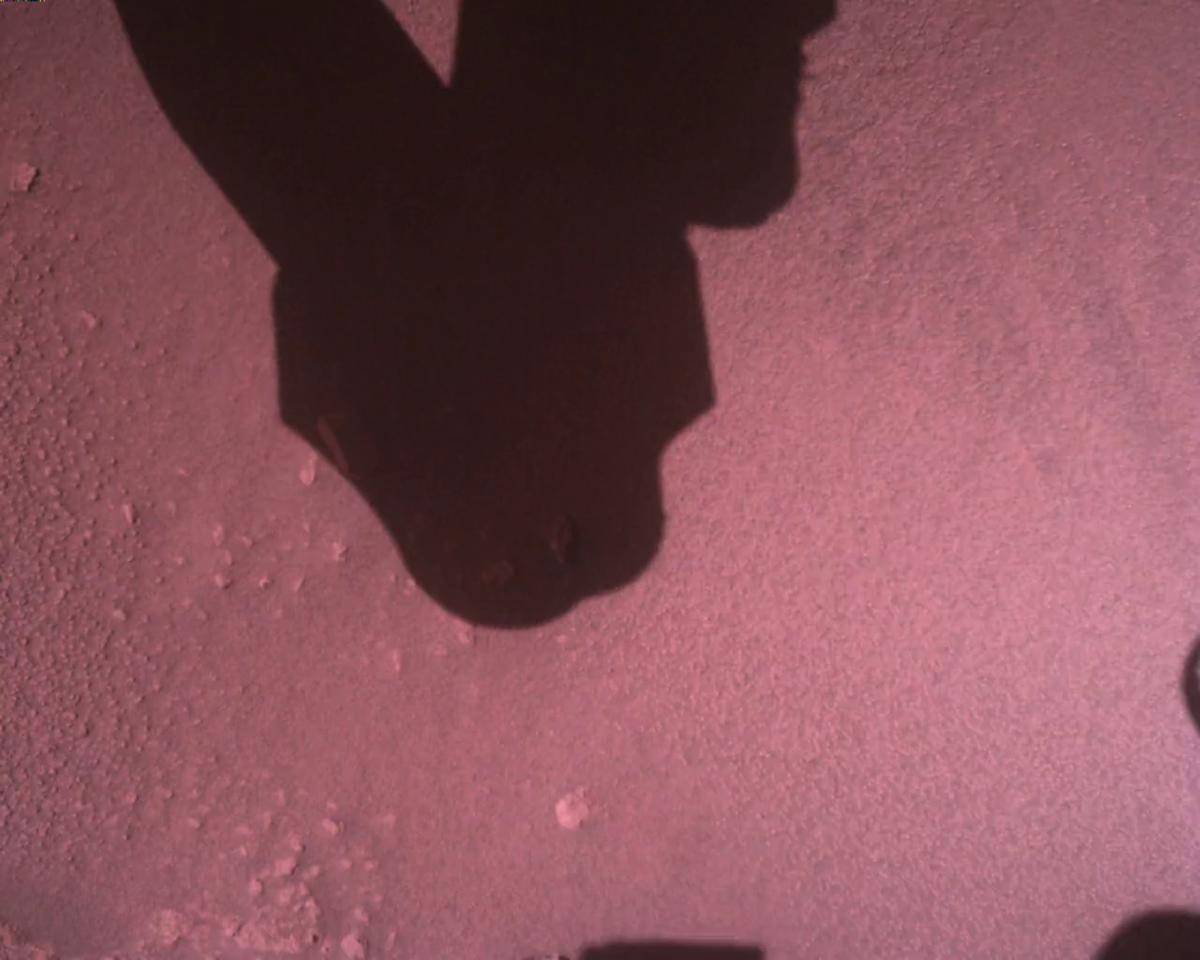 This image was taken by EDL_RDCAM onboard NASA's Mars rover Perseverance on Sol 849