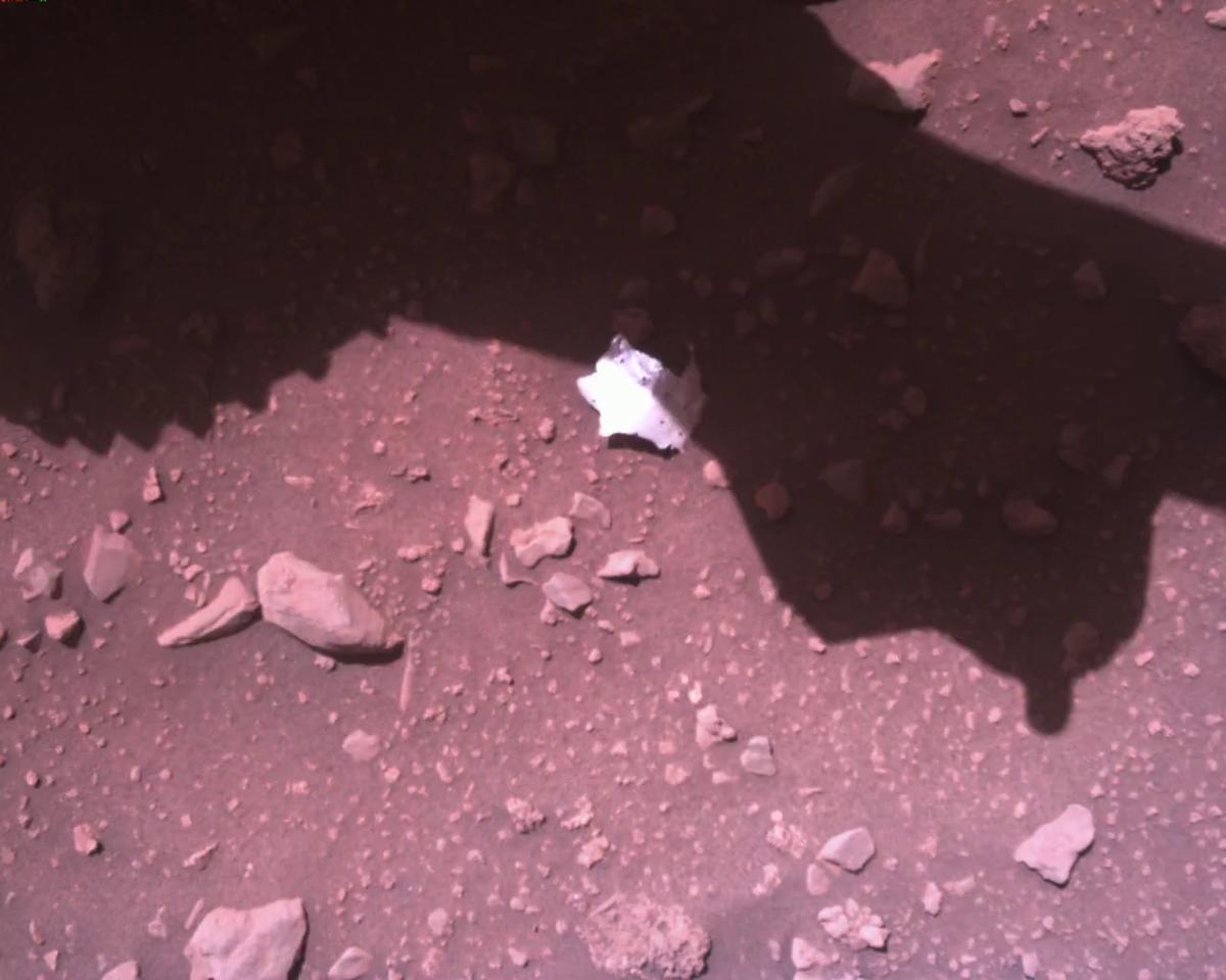 This image was taken by EDL_RDCAM onboard NASA's Mars rover Perseverance on Sol 849