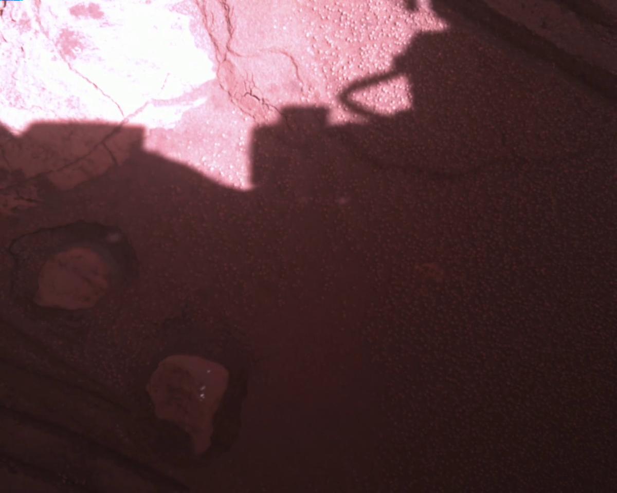 This image was taken by EDL_RDCAM onboard NASA's Mars rover Perseverance on Sol 849