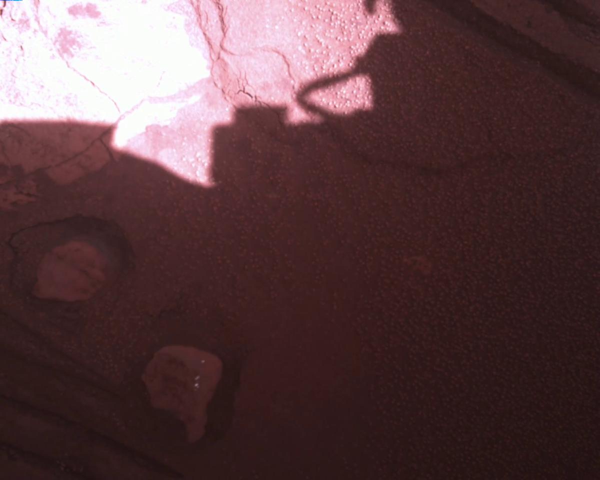 This image was taken by EDL_RDCAM onboard NASA's Mars rover Perseverance on Sol 849