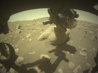 View image taken on Mars, Mars Perseverance Sol 850: Front Left Hazard Avoidance Camera (Hazcam)