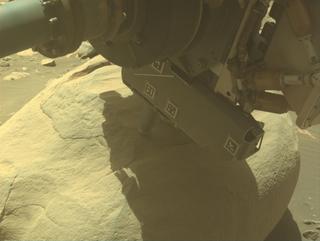 View image taken on Mars, Mars Perseverance Sol 850: Front Left Hazard Avoidance Camera (Hazcam)