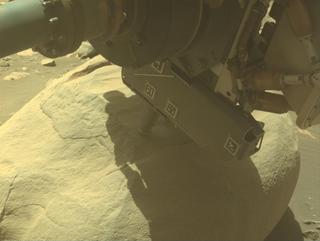 View image taken on Mars, Mars Perseverance Sol 850: Front Left Hazard Avoidance Camera (Hazcam)