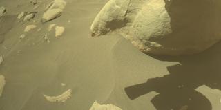 View image taken on Mars, Mars Perseverance Sol 850: Front Right Hazard Avoidance Camera (Hazcam)