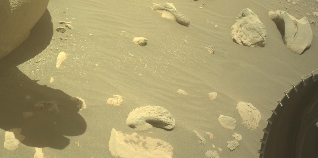 This image was taken by FRONT_HAZCAM_RIGHT_A onboard NASA's Mars rover Perseverance on Sol 850