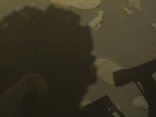View image taken on Mars, Mars Perseverance Sol 850: Front Right Hazard Avoidance Camera (Hazcam)
