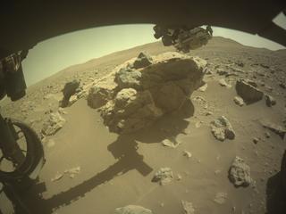 View image taken on Mars, Mars Perseverance Sol 857: Front Left Hazard Avoidance Camera (Hazcam)