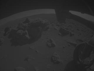 View image taken on Mars, Mars Perseverance Sol 857: Front Right Hazard Avoidance Camera (Hazcam)