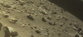 View image taken on Mars, Mars Perseverance Sol 858: Front Right Hazard Avoidance Camera (Hazcam)