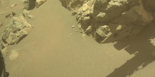 View image taken on Mars, Mars Perseverance Sol 859: Front Left Hazard Avoidance Camera (Hazcam)