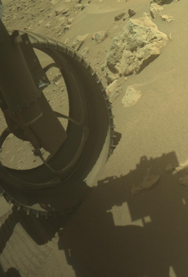 This image was taken by FRONT_HAZCAM_LEFT_A onboard NASA's Mars rover Perseverance on Sol 859
