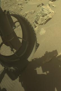View image taken on Mars, Mars Perseverance Sol 859: Front Left Hazard Avoidance Camera (Hazcam)