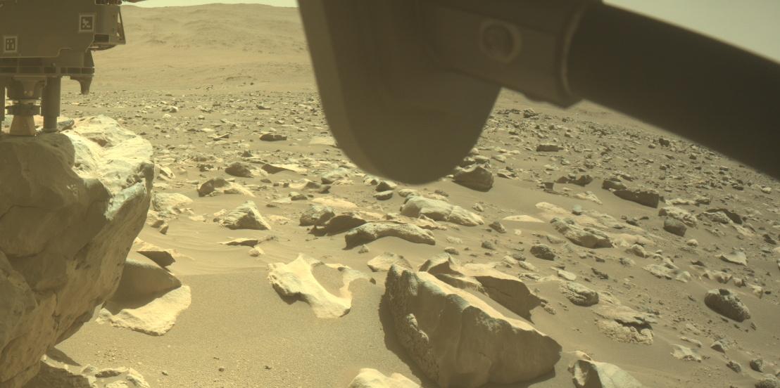 This image was taken by FRONT_HAZCAM_RIGHT_A onboard NASA's Mars rover Perseverance on Sol 859