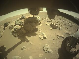 View image taken on Mars, Mars Perseverance Sol 859: Front Right Hazard Avoidance Camera (Hazcam)