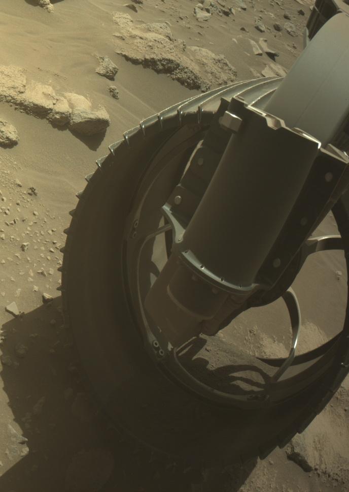 This image was taken by FRONT_HAZCAM_RIGHT_A onboard NASA's Mars rover Perseverance on Sol 859