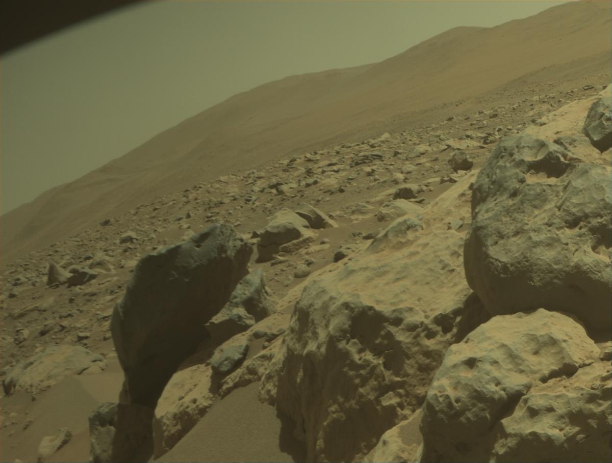 This image was taken by FRONT_HAZCAM_RIGHT_A onboard NASA's Mars rover Perseverance on Sol 859