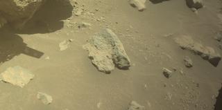 View image taken on Mars, Mars Perseverance Sol 864: Front Left Hazard Avoidance Camera (Hazcam)