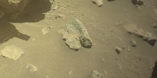 View image taken on Mars, Mars Perseverance Sol 864: Front Left Hazard Avoidance Camera (Hazcam)