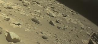 View image taken on Mars, Mars Perseverance Sol 864: Front Right Hazard Avoidance Camera (Hazcam)