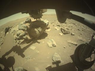 View image taken on Mars, Mars Perseverance Sol 864: Front Right Hazard Avoidance Camera (Hazcam)