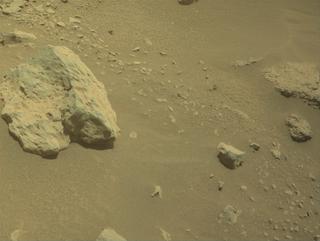 View image taken on Mars, Mars Perseverance Sol 864: Front Right Hazard Avoidance Camera (Hazcam)