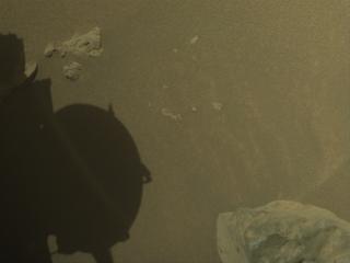View image taken on Mars, Mars Perseverance Sol 864: Front Right Hazard Avoidance Camera (Hazcam)