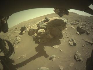 View image taken on Mars, Mars Perseverance Sol 865: Front Left Hazard Avoidance Camera (Hazcam)