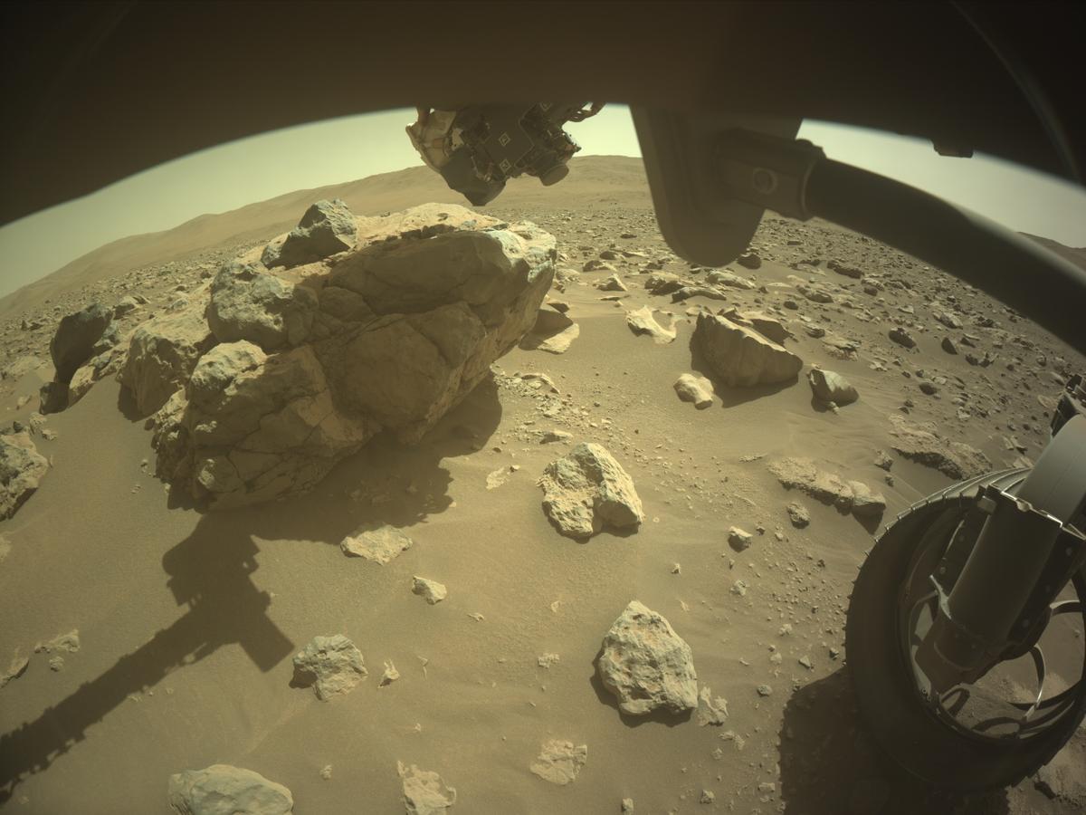 This image was taken by FRONT_HAZCAM_RIGHT_A onboard NASA's Mars rover Perseverance on Sol 865