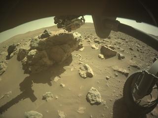 View image taken on Mars, Mars Perseverance Sol 865: Front Right Hazard Avoidance Camera (Hazcam)