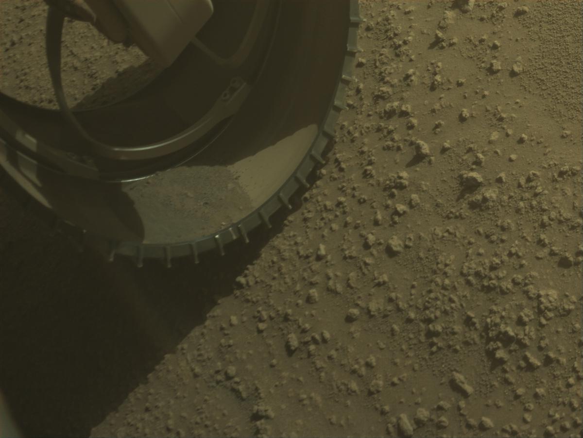 This image was taken by FRONT_HAZCAM_LEFT_A onboard NASA's Mars rover Perseverance on Sol 872