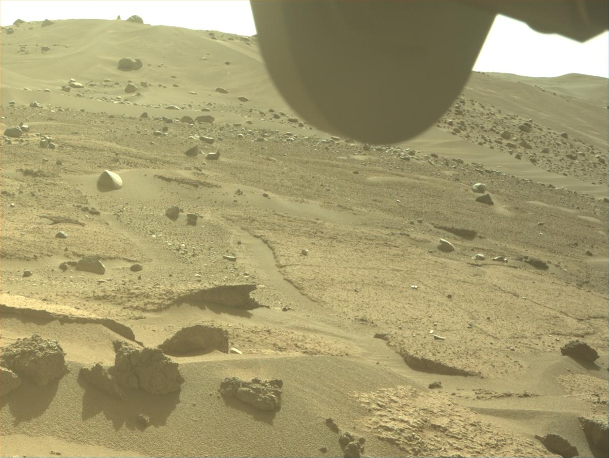 This image was taken by FRONT_HAZCAM_RIGHT_A onboard NASA's Mars rover Perseverance on Sol 872
